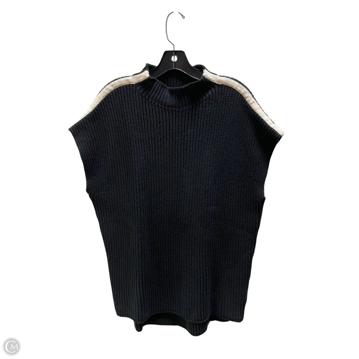Sweater Short Sleeve By Maeve In Black, Size: M