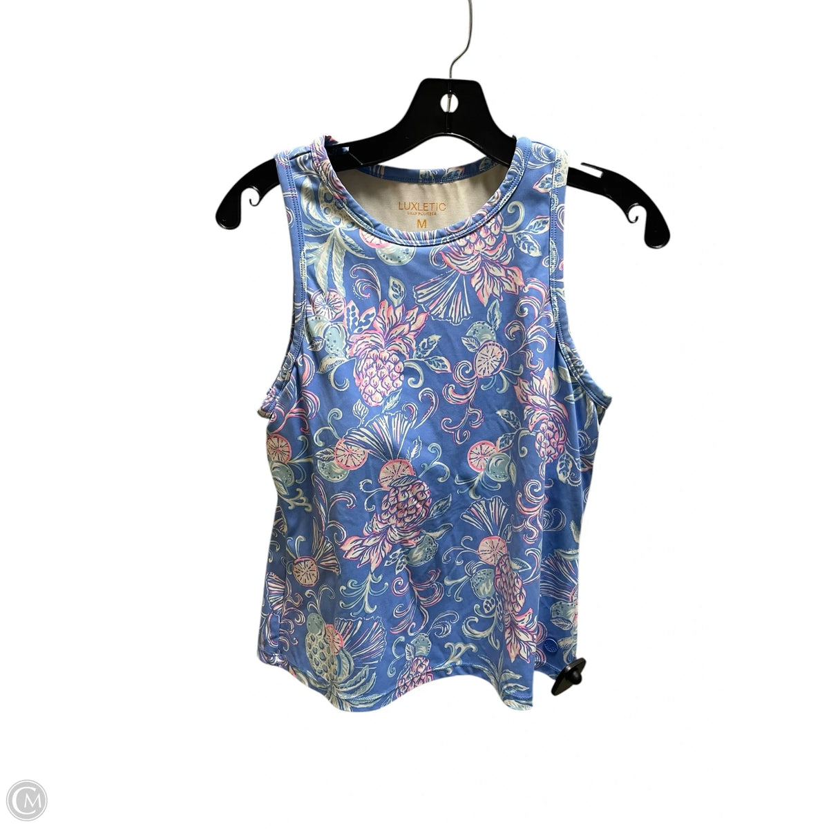 Athletic Tank Top By Luxletic In Blue, Size: M