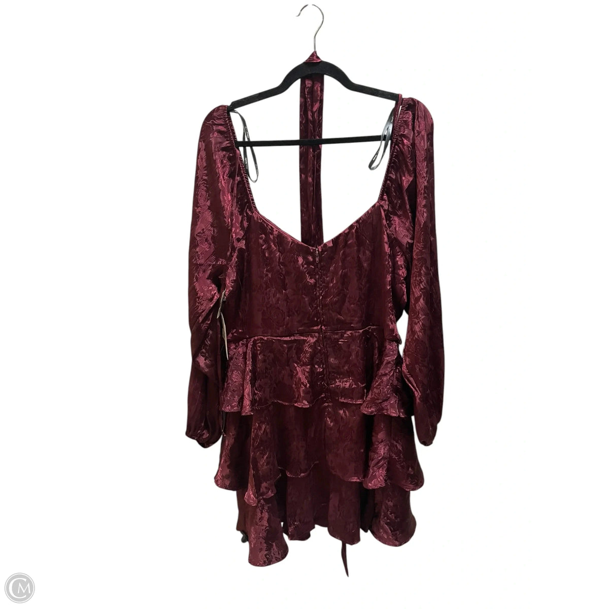 Dress Casual Short By Arula In Maroon, Size: 1x
