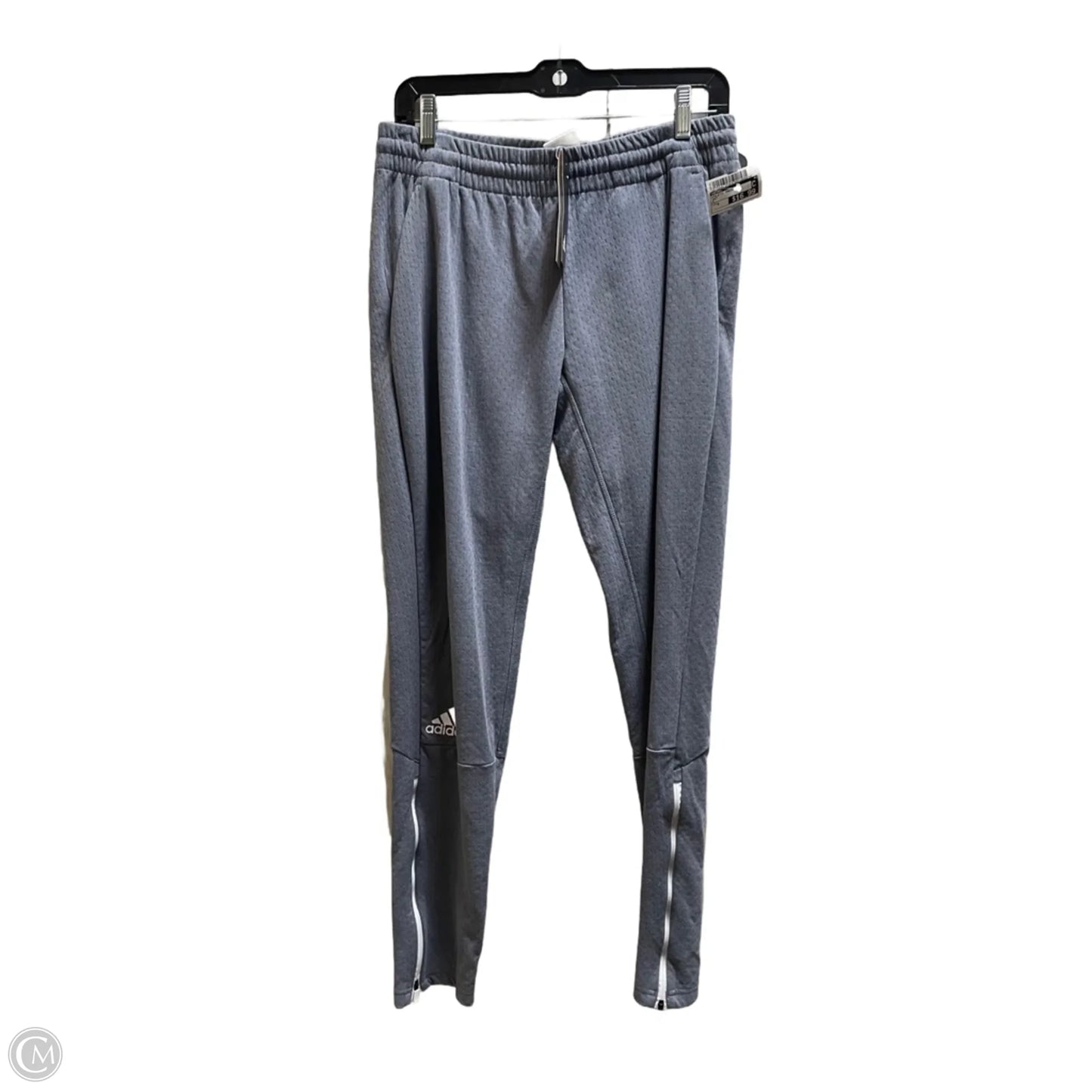 Athletic Pants By Adidas In Grey, Size: S
