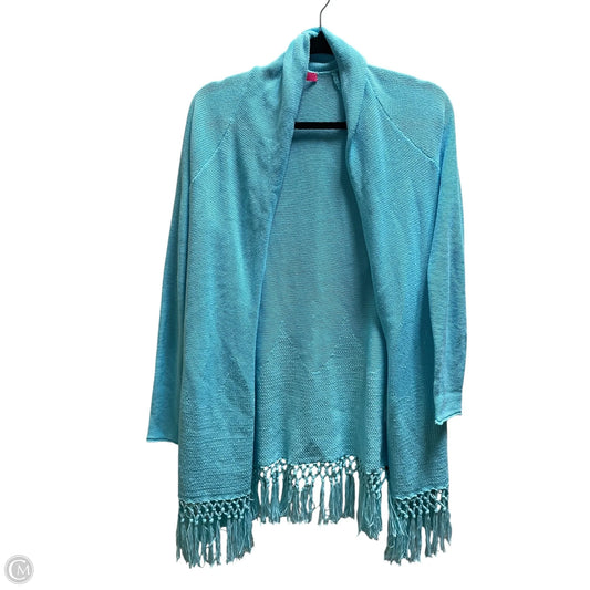 Sweater Cardigan Designer By Lilly Pulitzer In Blue, Size: S