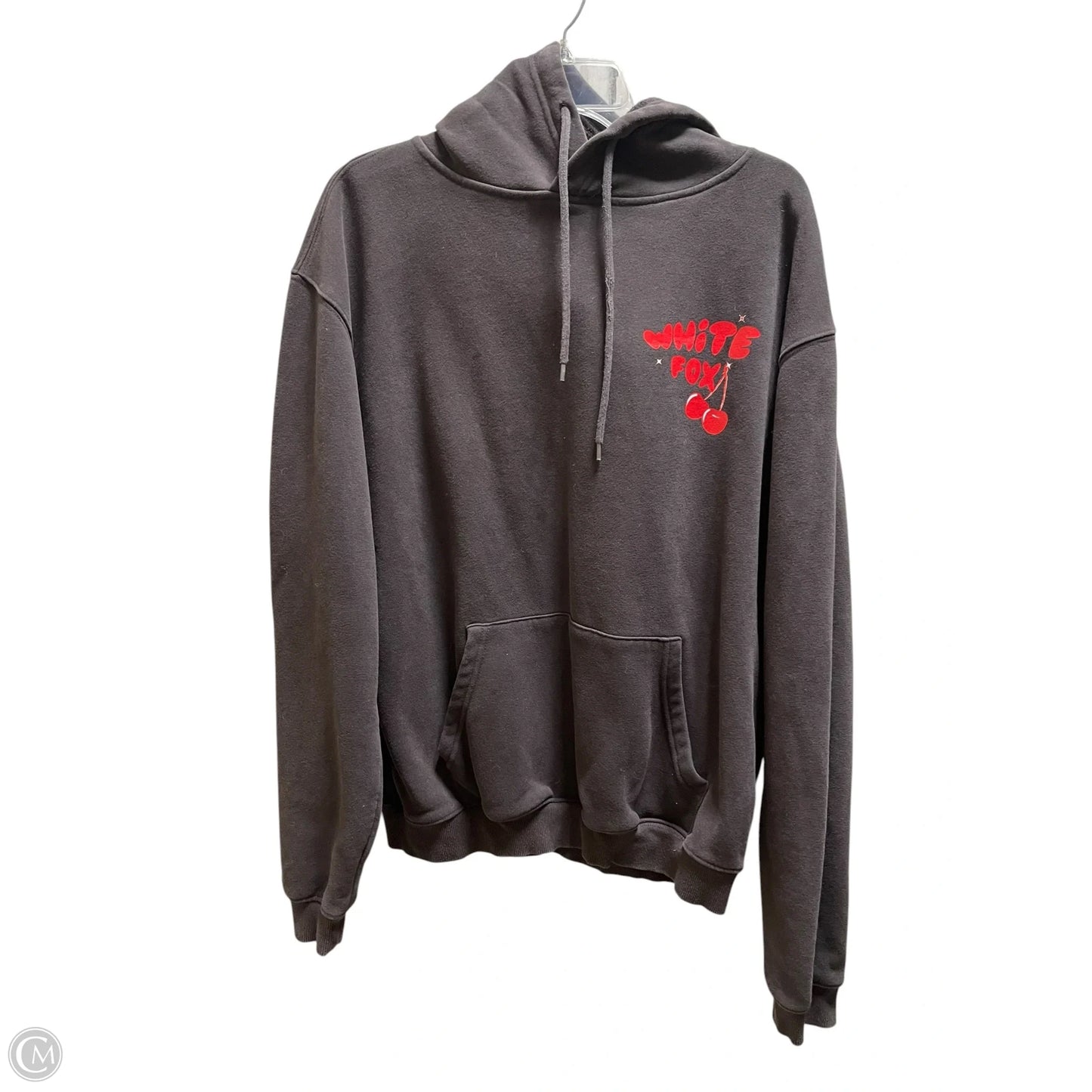 Sweatshirt Hoodie By White Fox In Grey, Size: L