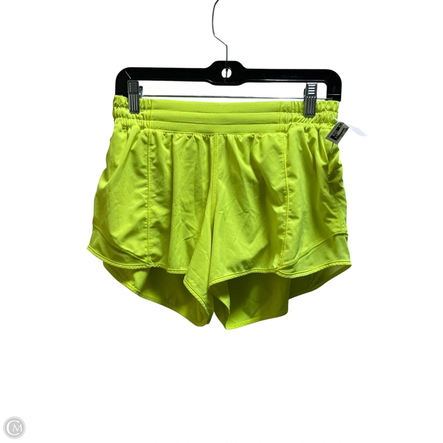 Athletic Shorts By Lululemon In Yellow, Size: 8