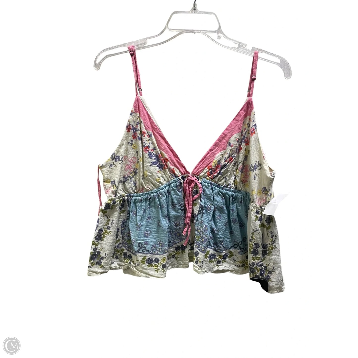 Tank Top By Free People In Floral Print, Size: L