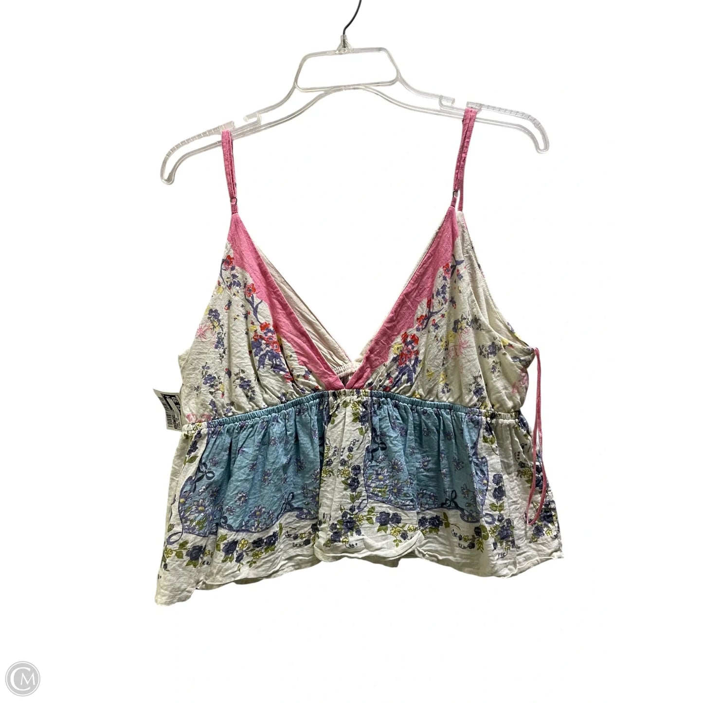 Tank Top By Free People In Floral Print, Size: L