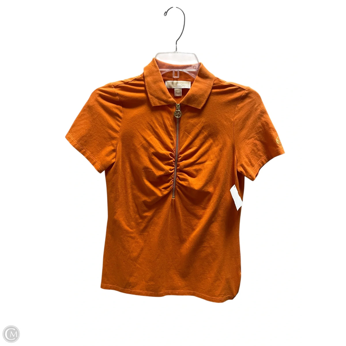 Top Short Sleeve By Michael By Michael Kors In Orange, Size: Xs