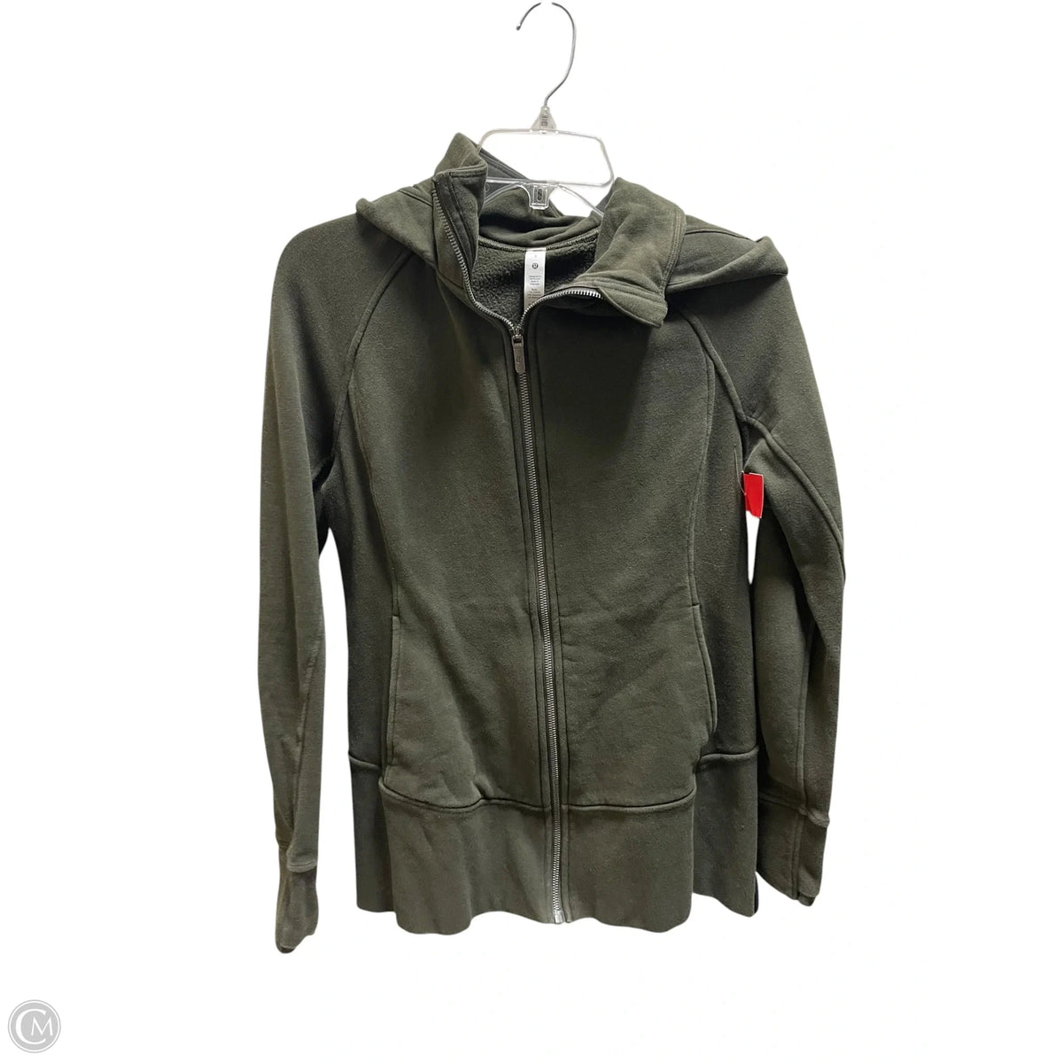 Athletic Jacket By Lululemon In Green, Size: 8