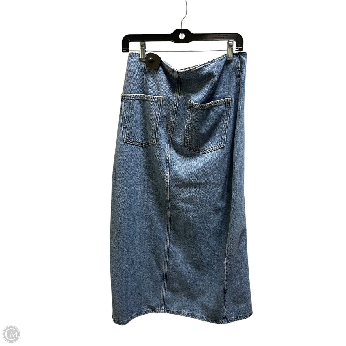 Skirt Maxi By Zara In Blue Denim, Size: M