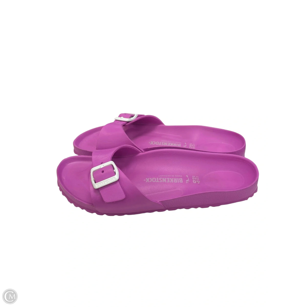 Sandals Flats By Birkenstock In Purple, Size: 9