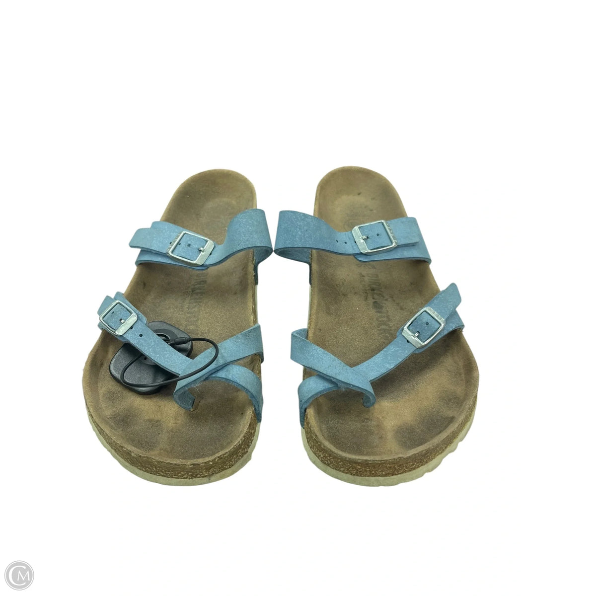 Sandals Flats By Birkenstock In Blue, Size: 11