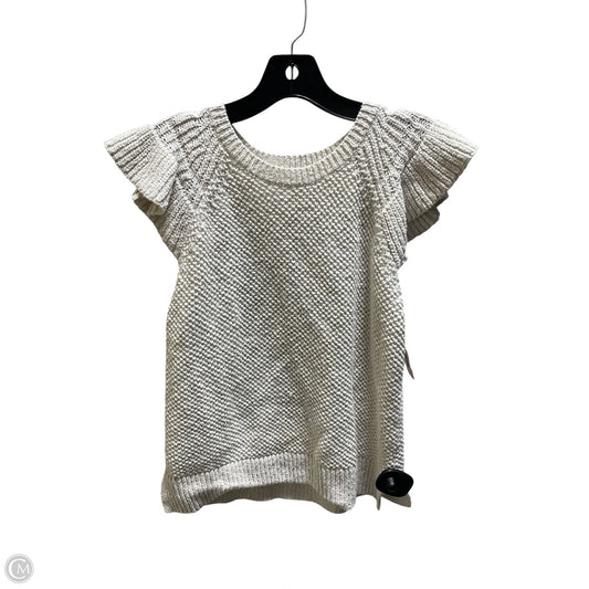 Sweater Short Sleeve By Madewell In Cream, Size: S