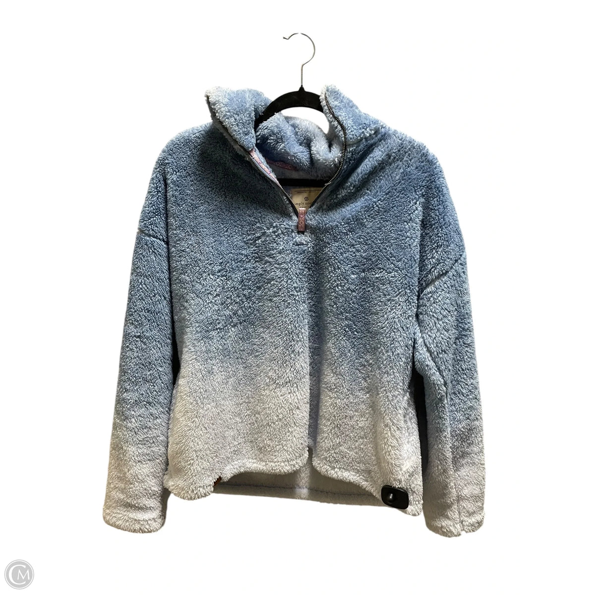 Sweater By Simply Southern In Blue, Size: Xl