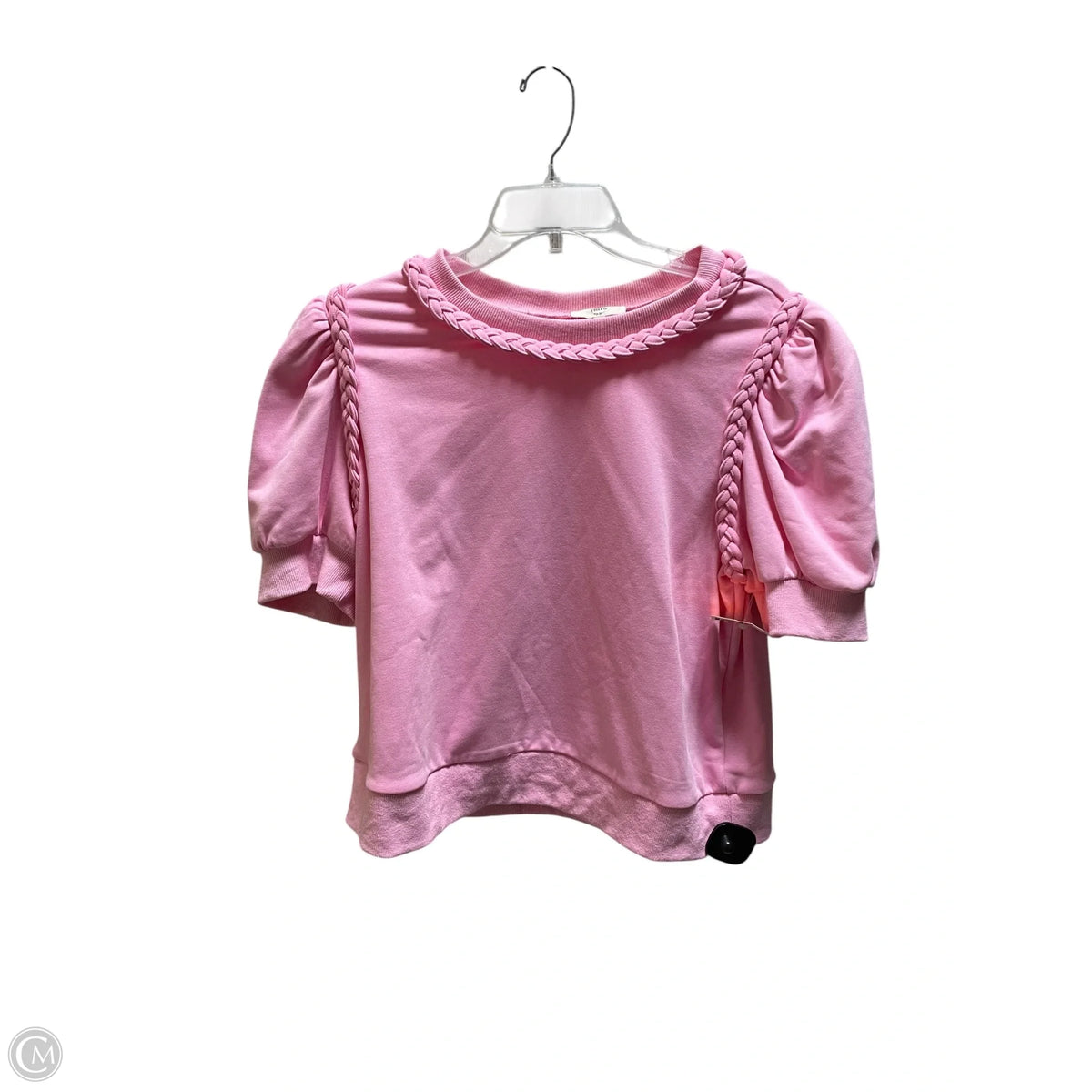 Top Short Sleeve By Entro In Pink, Size: L