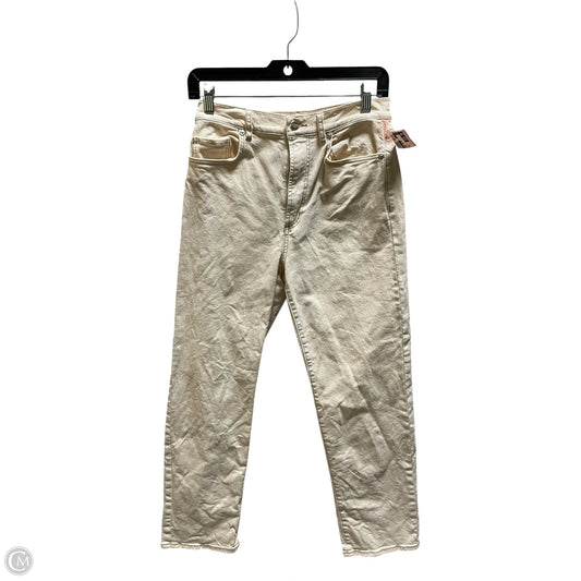 Jeans Wide Leg By Cmb In Cream, Size: 4