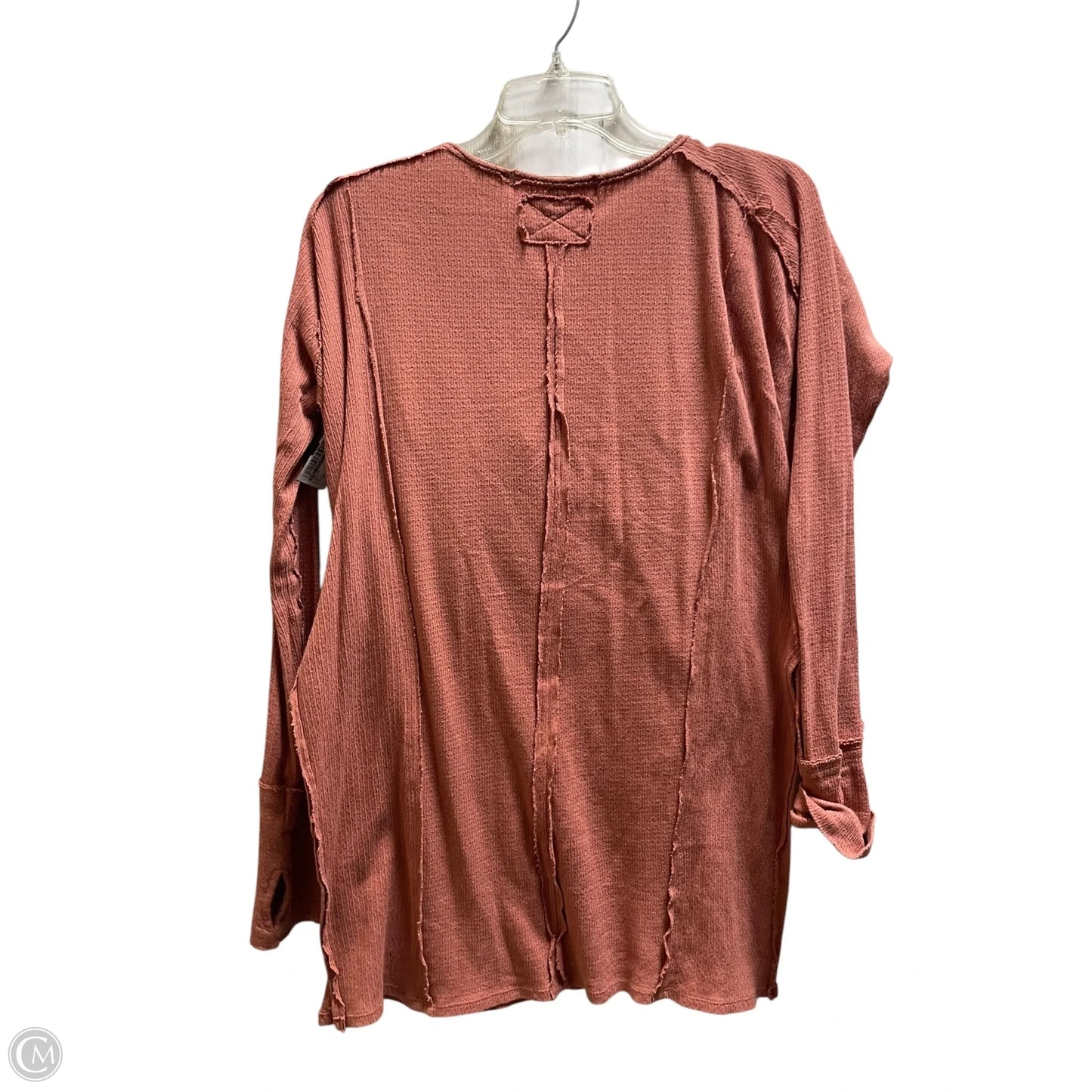 Top Long Sleeve By Free People In Pink, Size: Xs