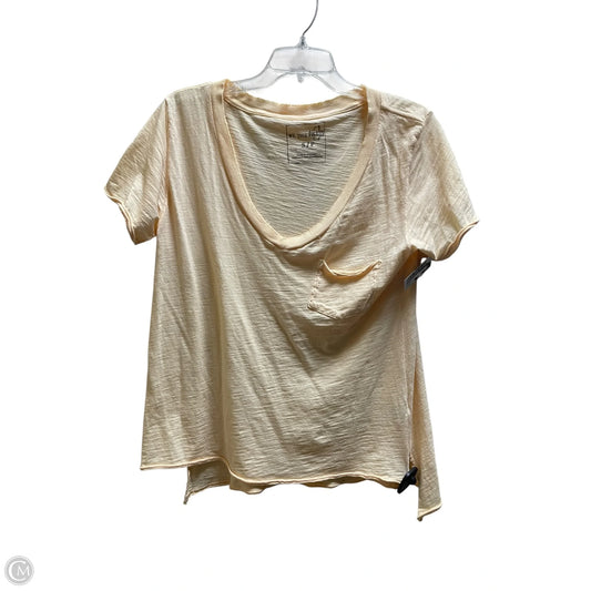 Top Short Sleeve By Free People In Orange, Size: S