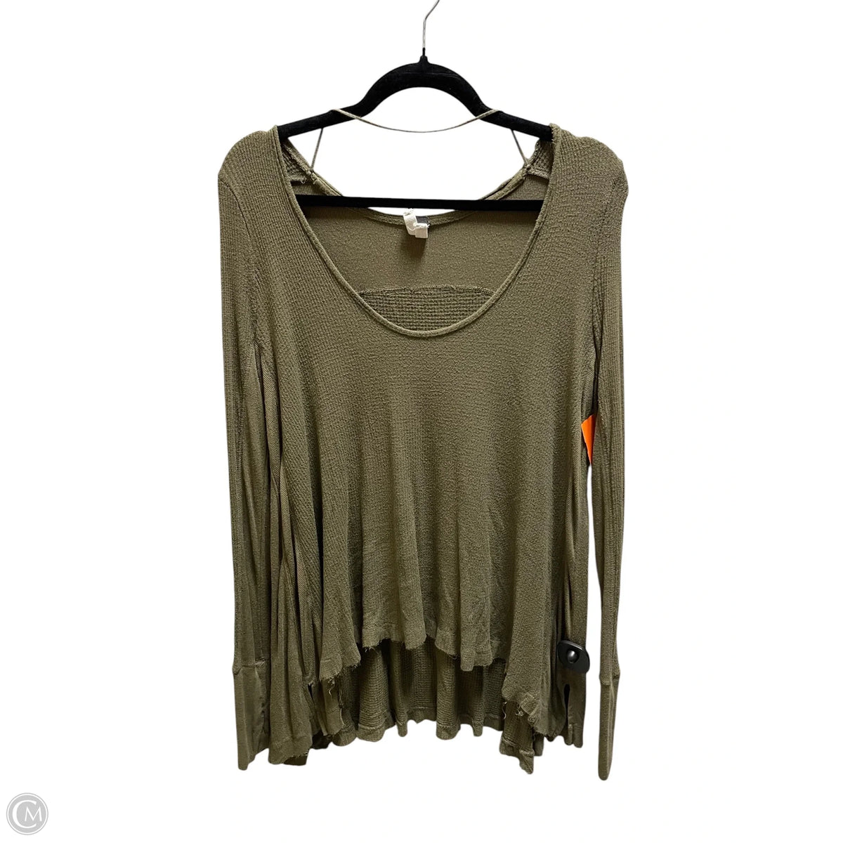 Top Long Sleeve By Free People In Green, Size: S