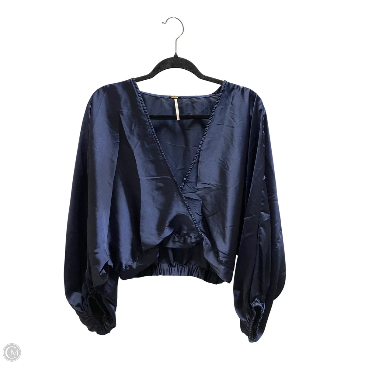Top Long Sleeve By Free People In Navy, Size: S