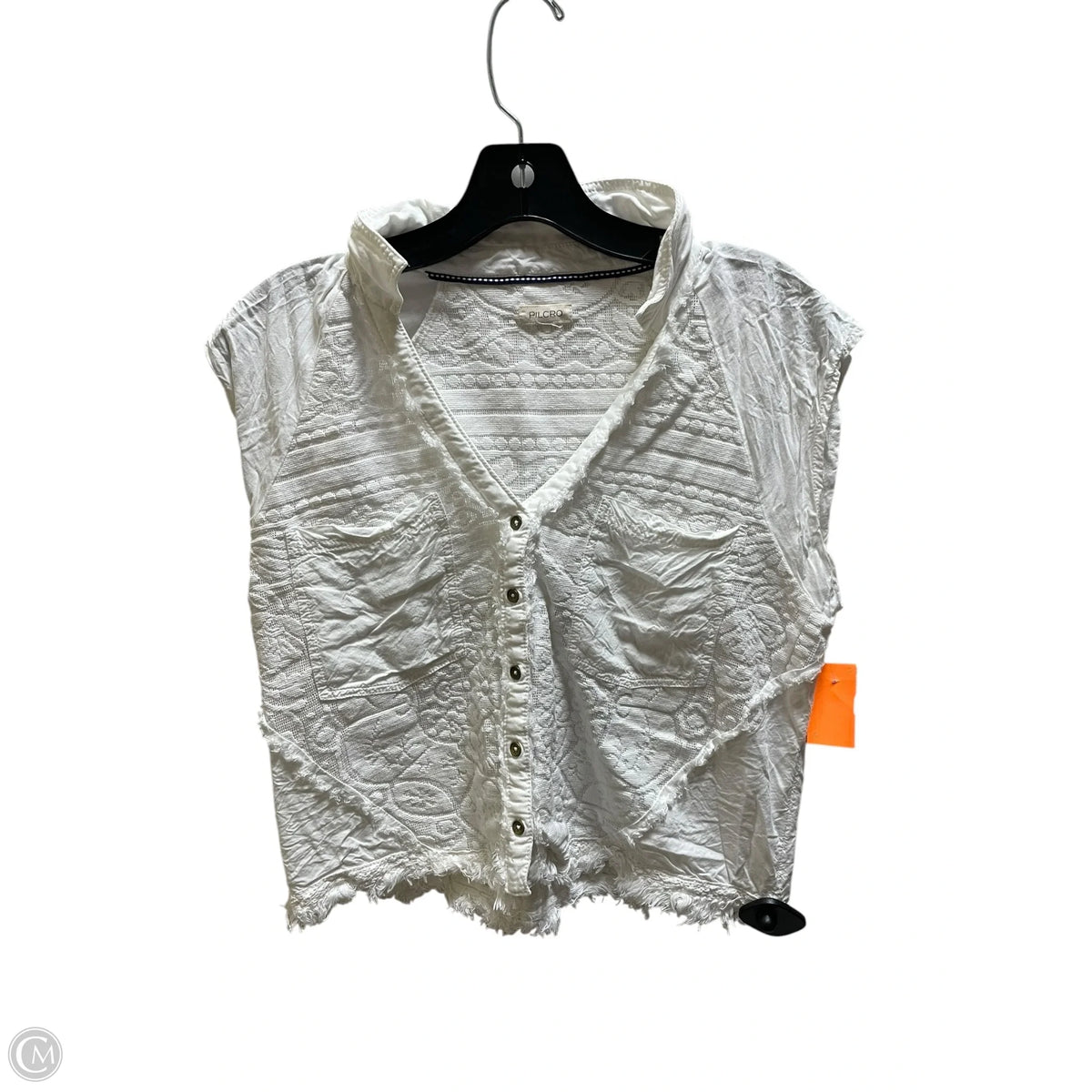 Top Sleeveless By Pilcro In White, Size: M