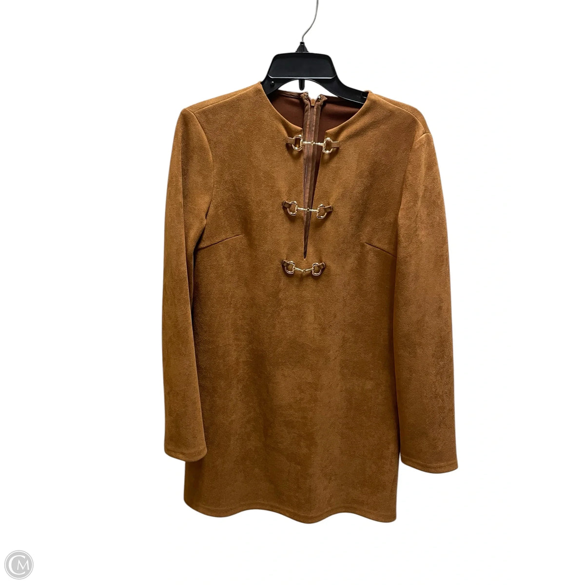 Dress Casual Short By Commense In Brown, Size: L
