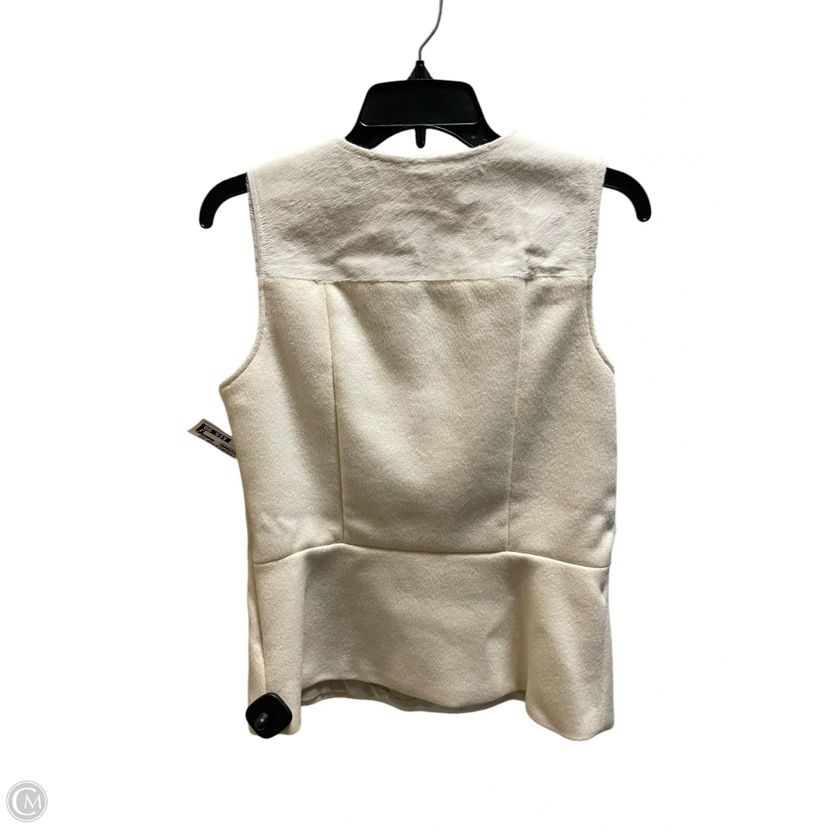 Top Sleeveless By Theory In Cream, Size: L