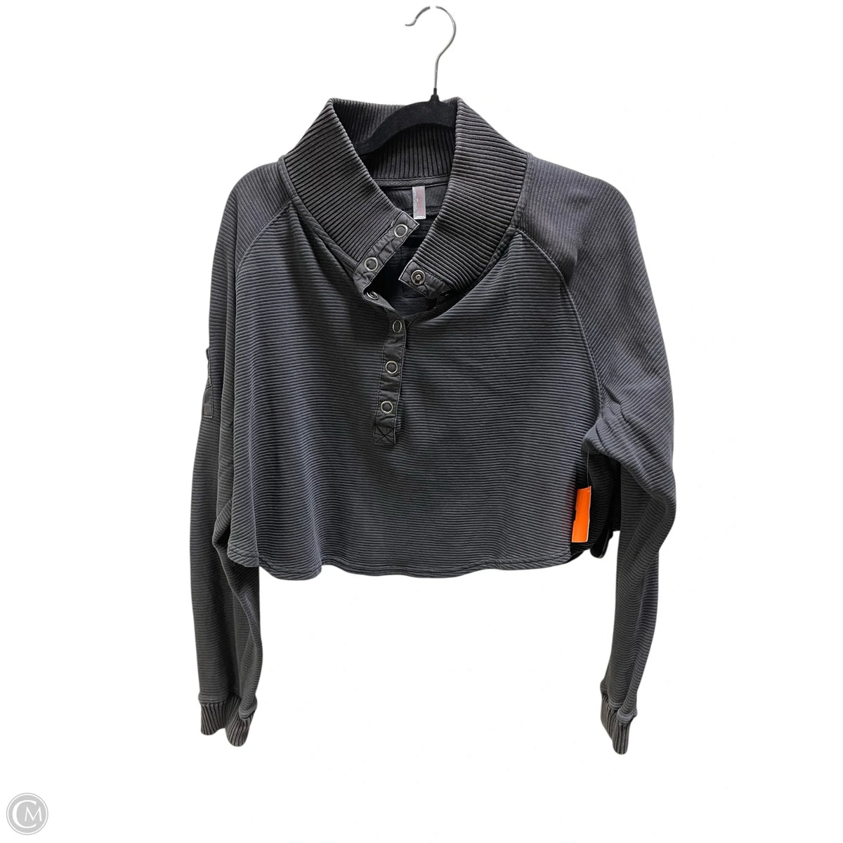 Athletic Sweatshirt Collar By Free People In Grey, Size: S