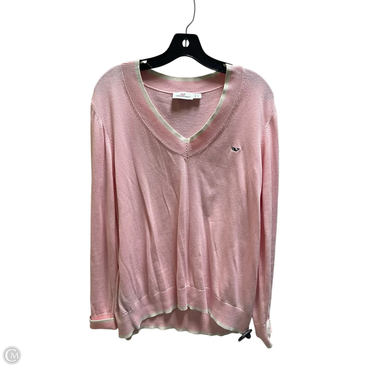Top Long Sleeve By Vineyard Vines In Pink, Size: Xl
