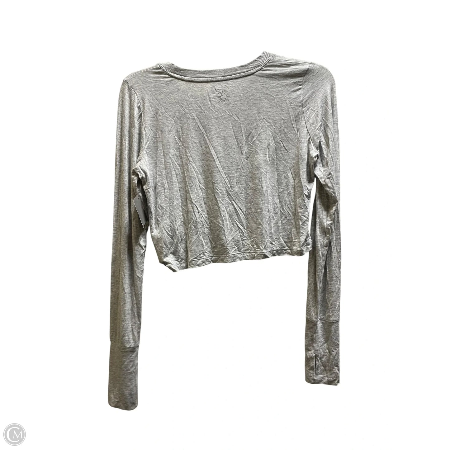 Top Long Sleeve By Aerie In Grey, Size: S