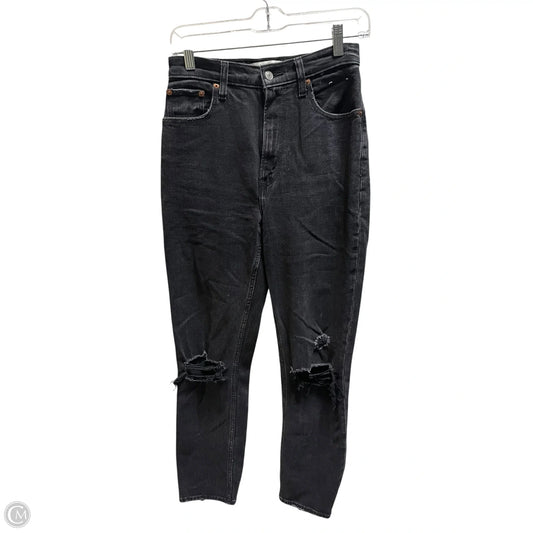 Jeans Straight By Abercrombie And Fitch In Black, Size: 2