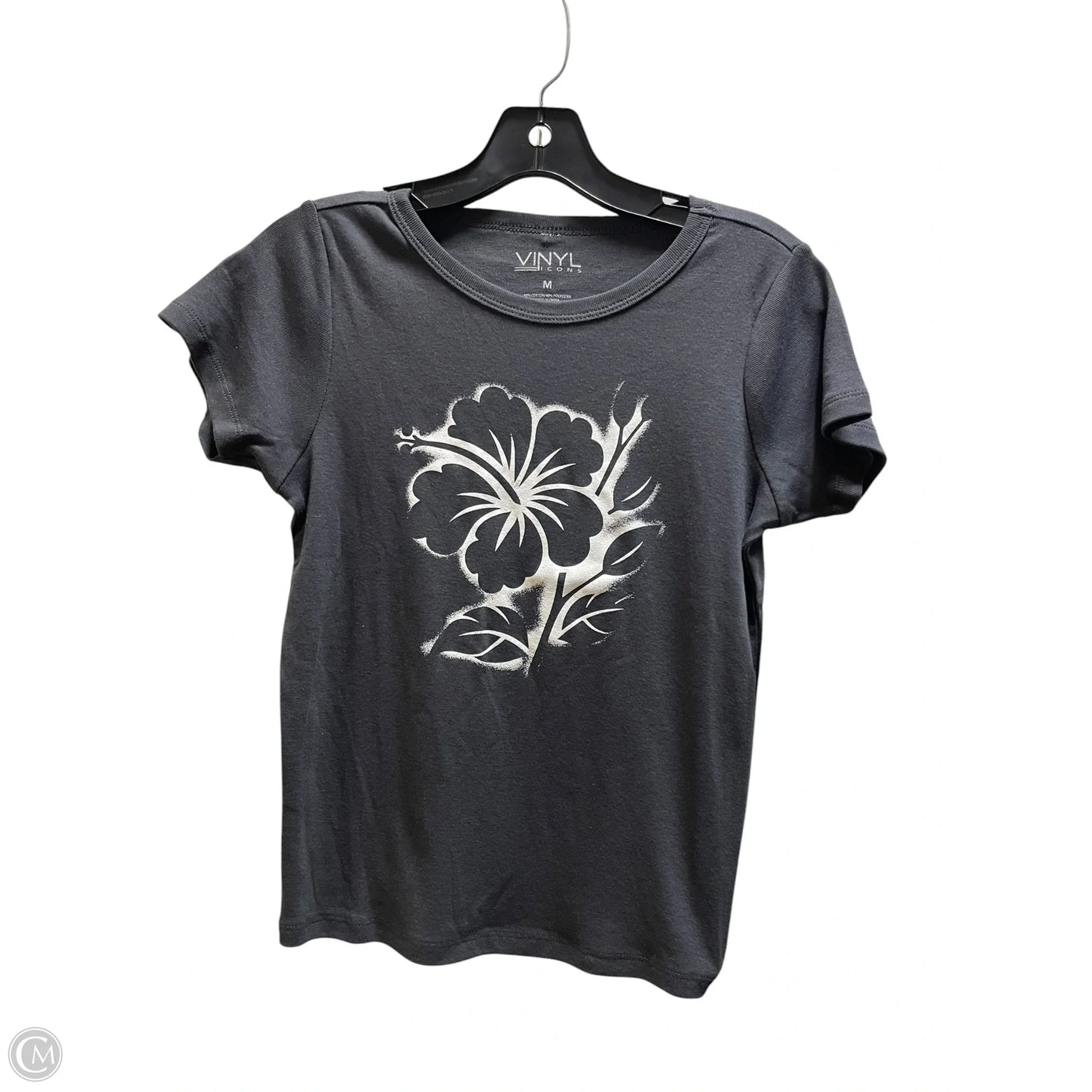 Top Short Sleeve By Clothes Mentor In Grey, Size: S