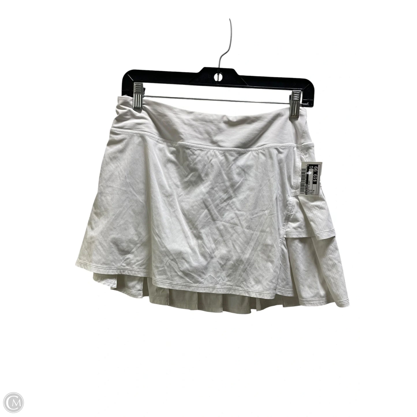 Athletic Skort By Lululemon In White, Size: 6