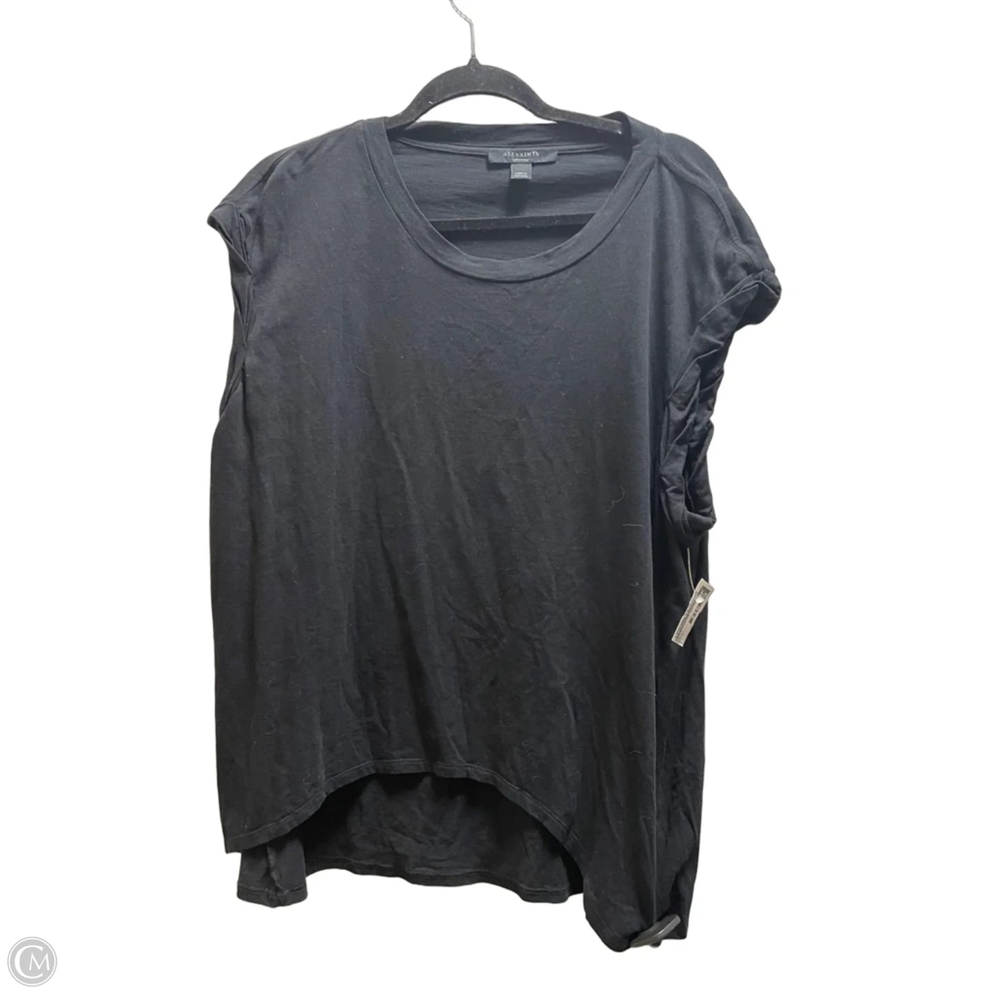 Top Sleeveless Designer By All Saints In Black, Size: M
