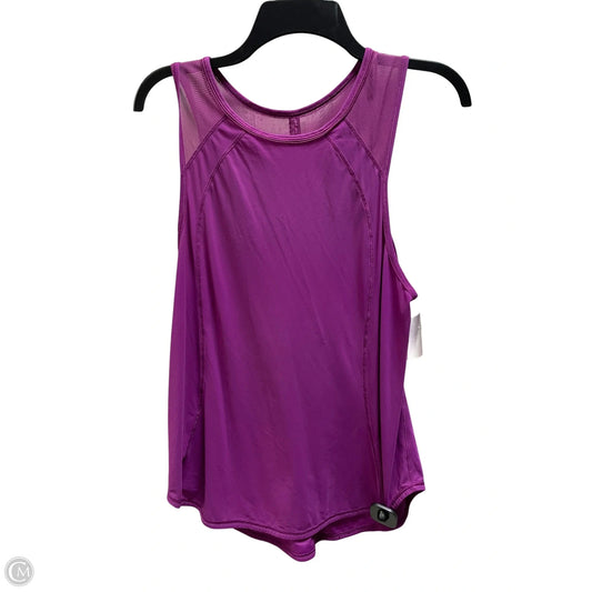 Athletic Tank Top By Lululemon In Purple, Size: L
