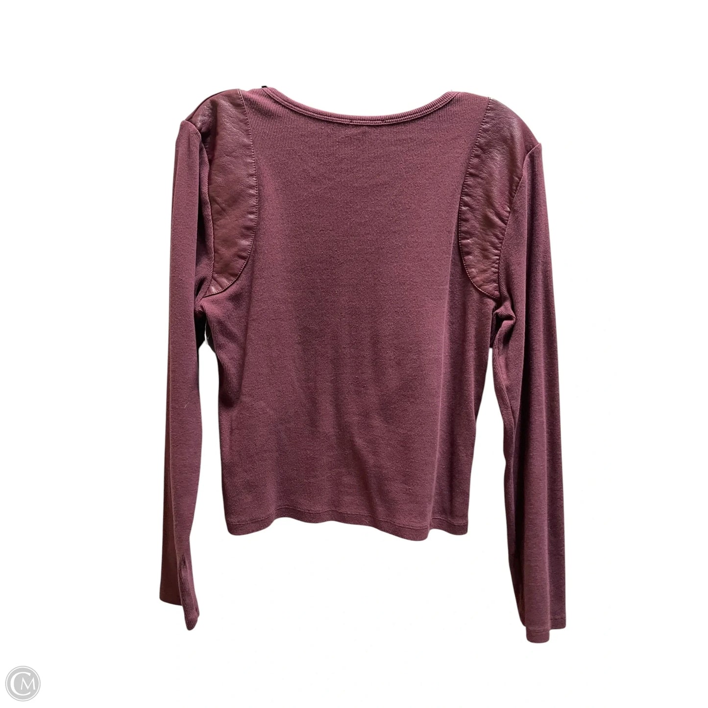 Top Long Sleeve By Maeve In Maroon, Size: L