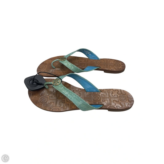 Sandals Designer By Tory Burch In Green, Size: 8