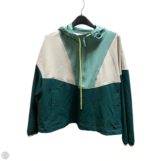 Athletic Jacket By Old Navy In Green, Size: Xl
