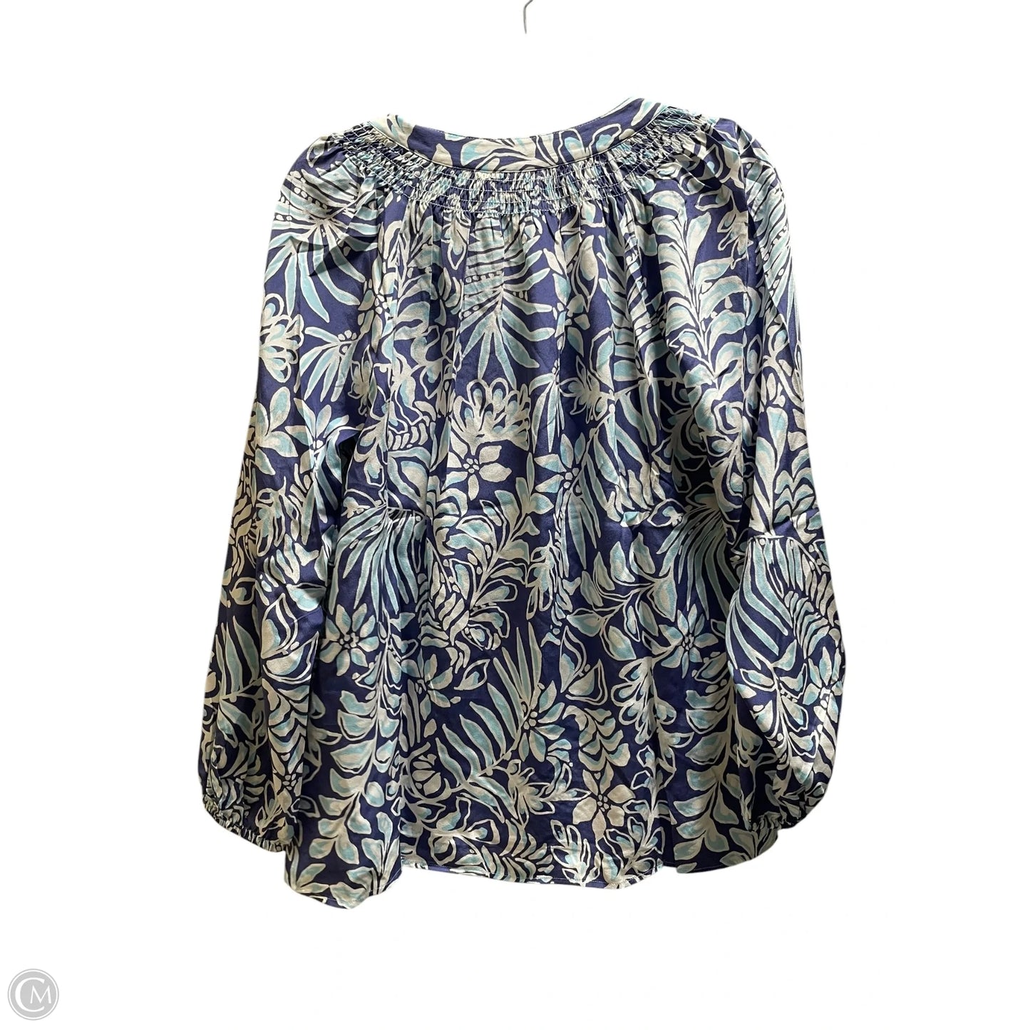 Top Long Sleeve Designer By Lilly Pulitzer In Blue, Size: L