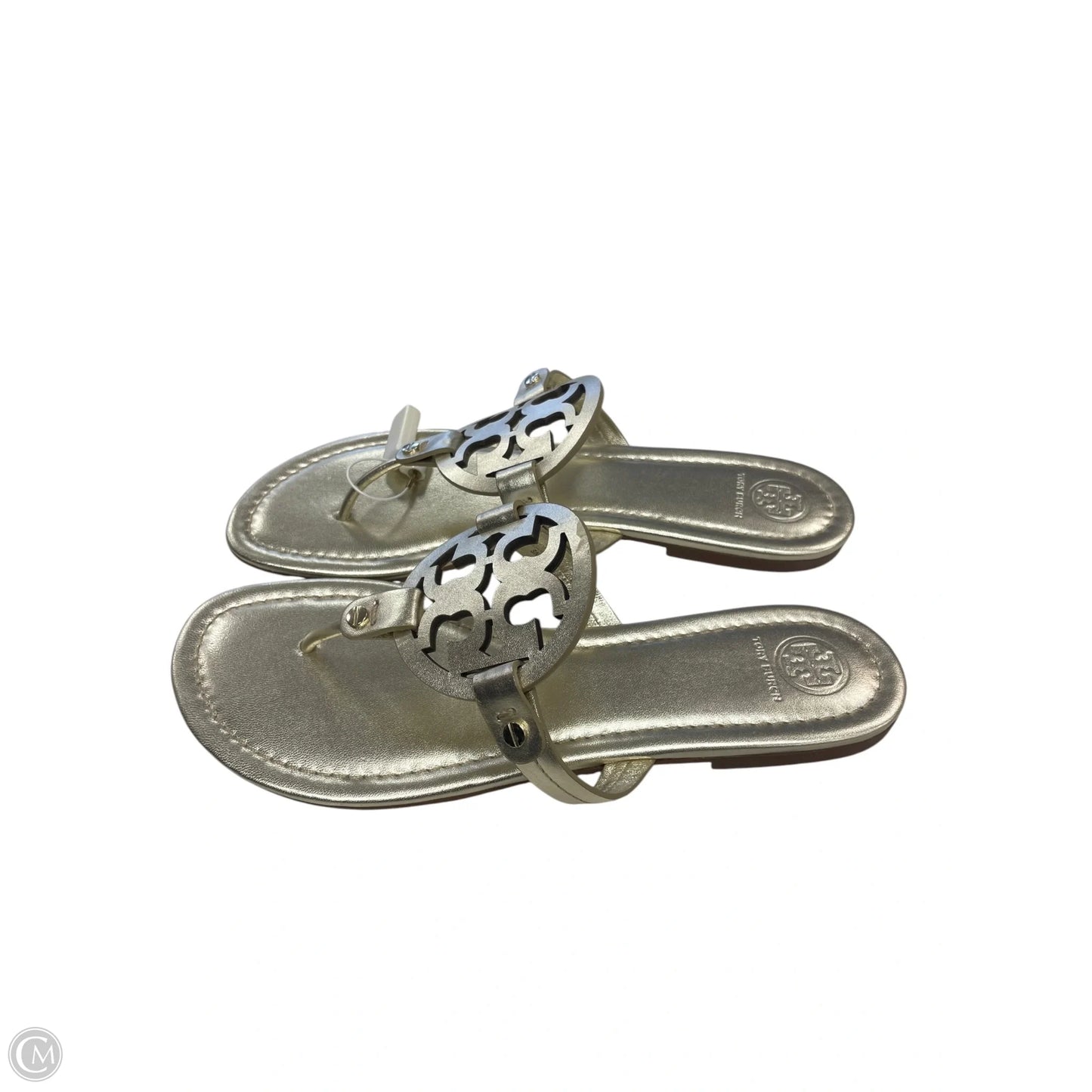 Shoes Designer By Tory Burch In Gold, Size: 10