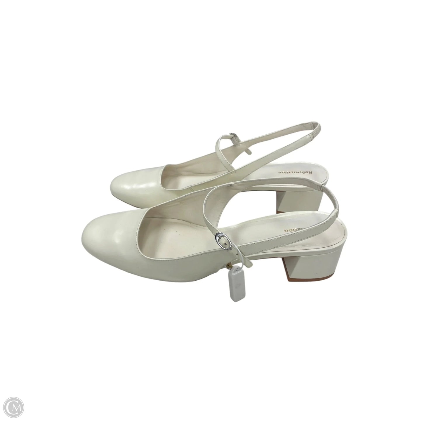 Shoes Heels Block By Reformation In White, Size: 10