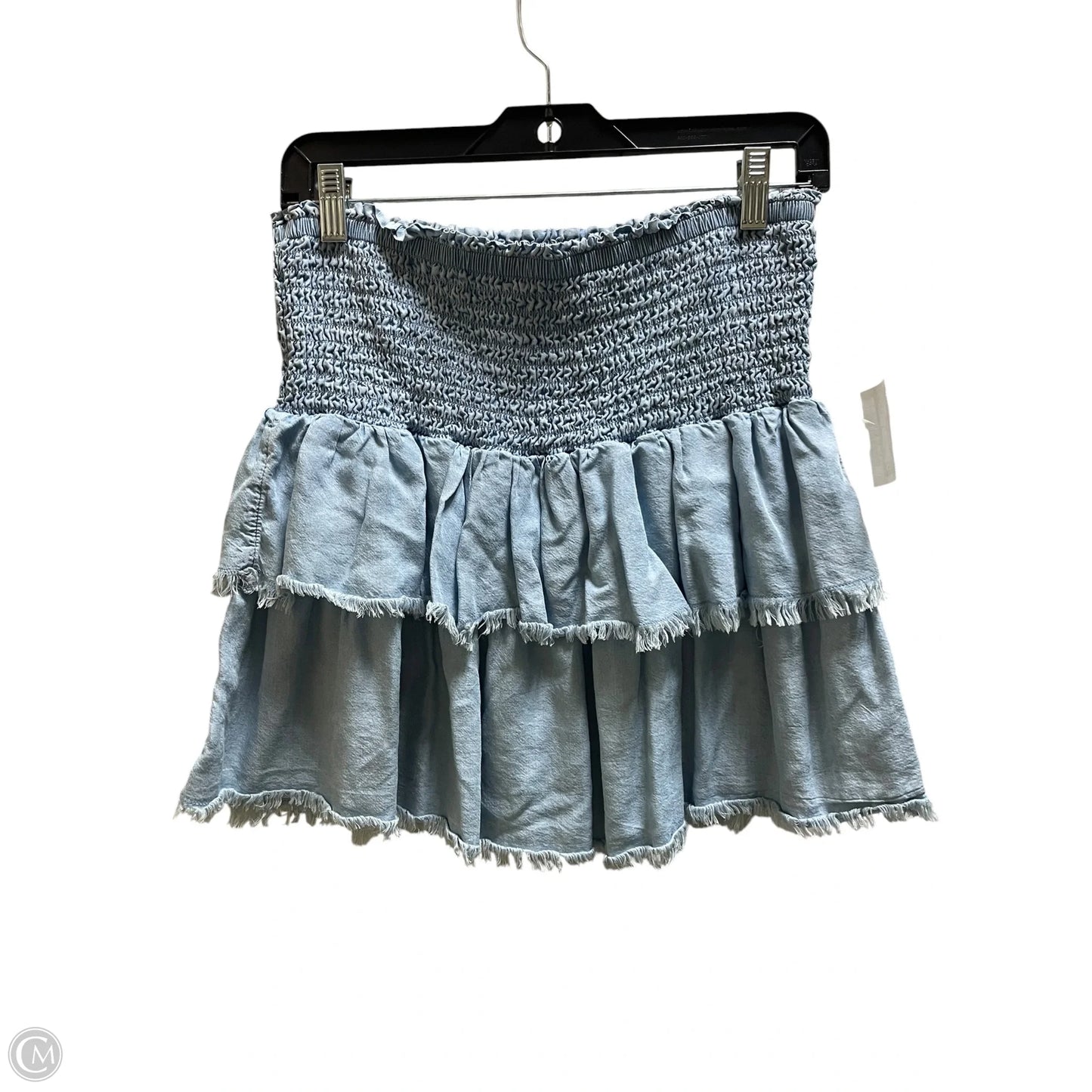 Skirt Maxi By Aerie In Blue Denim, Size: M