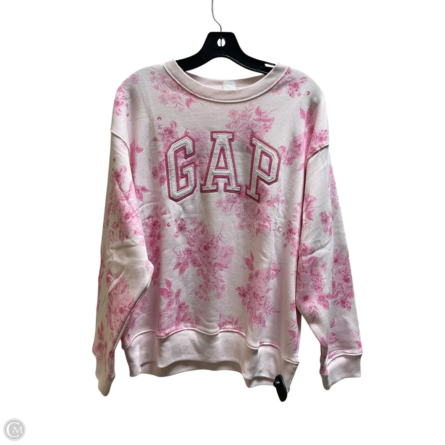 Sweatshirt Collar By Gap In Pink, Size: L