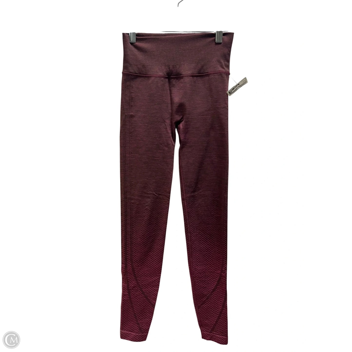 Athletic Leggings By Lululemon In Maroon, Size: 4