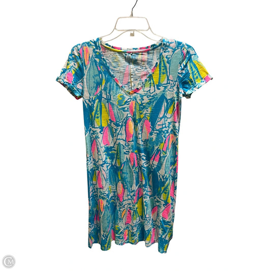 Top Short Sleeve Designer By Lilly Pulitzer In Multi-colored, Size: Xxs