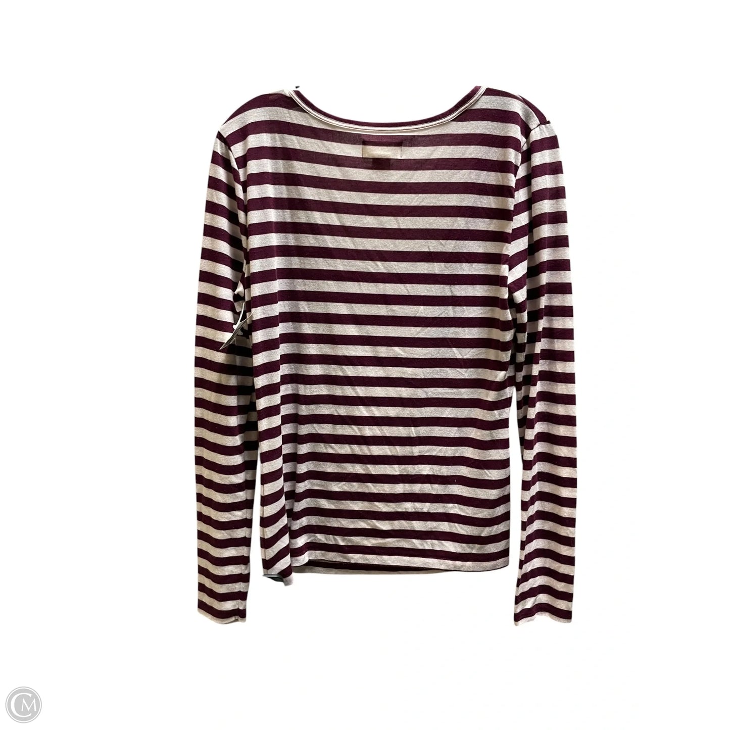 Top Long Sleeve By Maeve In Maroon, Size: L