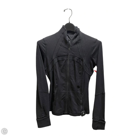 Athletic Jacket By Lululemon In Black, Size: 4