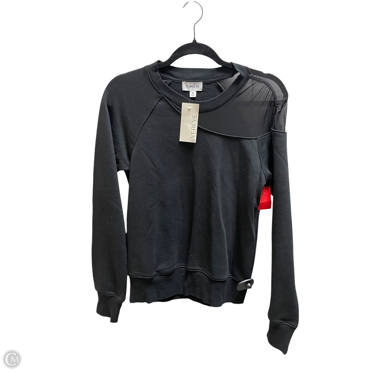 Top Long Sleeve By Evereve In Black, Size: Xs