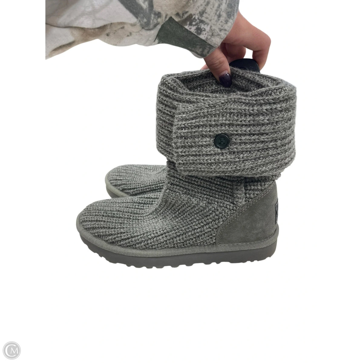 Boots Designer By Ugg In Grey, Size: 7