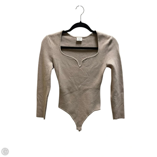 Bodysuit By Abercrombie And Fitch In Tan, Size: Xs