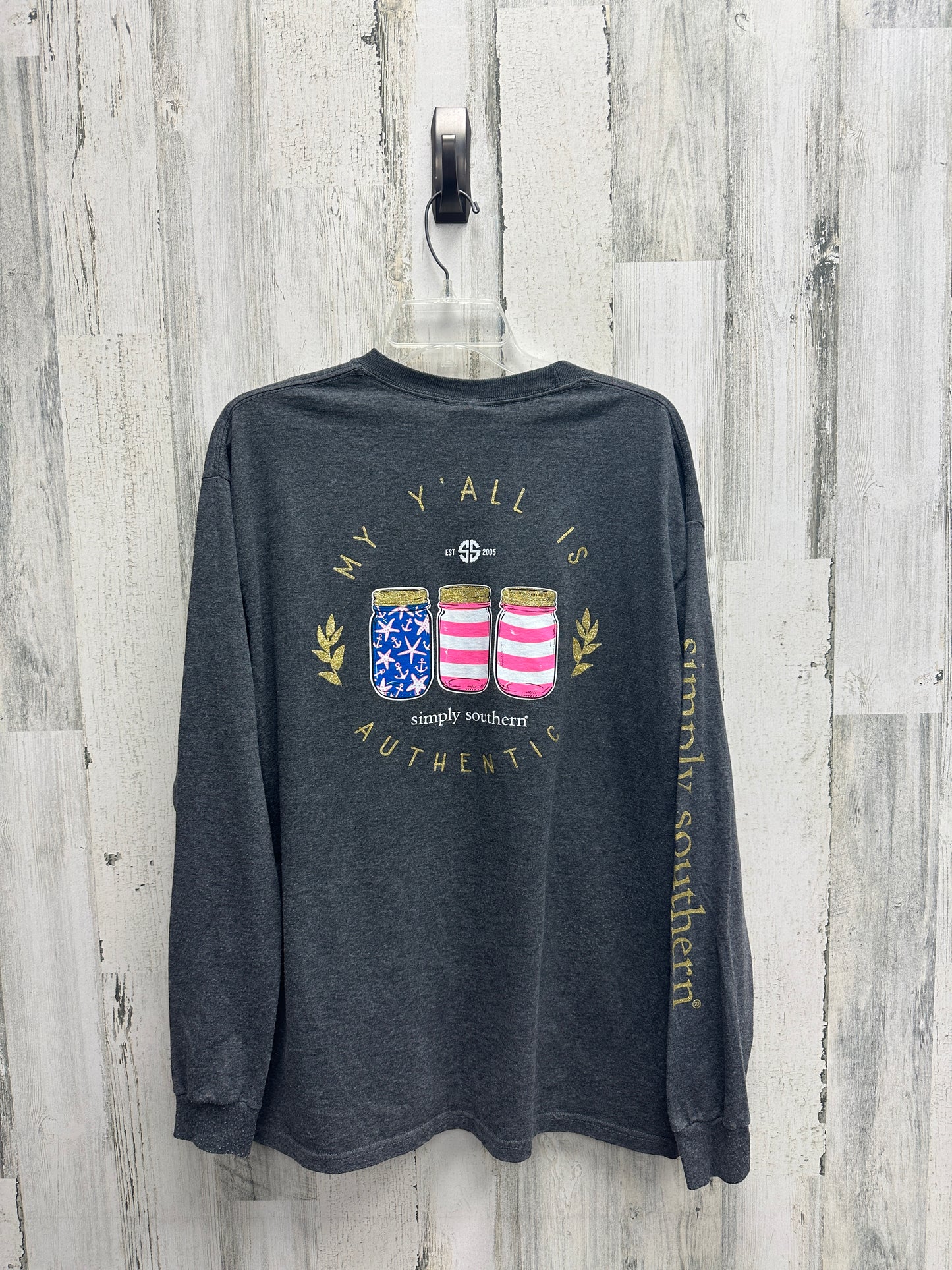 Top Long Sleeve By Simply Southern  Size: Xl